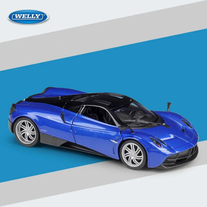 WELLY 1:24 PAGANI HUAYRA Modelo de coche de aleación de simulación: juguete ideal para niños y regalo coleccionable