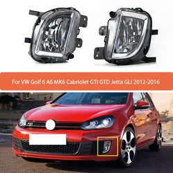 Fog Lamp Assembly With Bulb For VW Golf 6 A6 MK6 Cabriolet GTI GTD Jetta GLI 2012 2013-2016 Front Bumper Fog Lights 5K0941699E