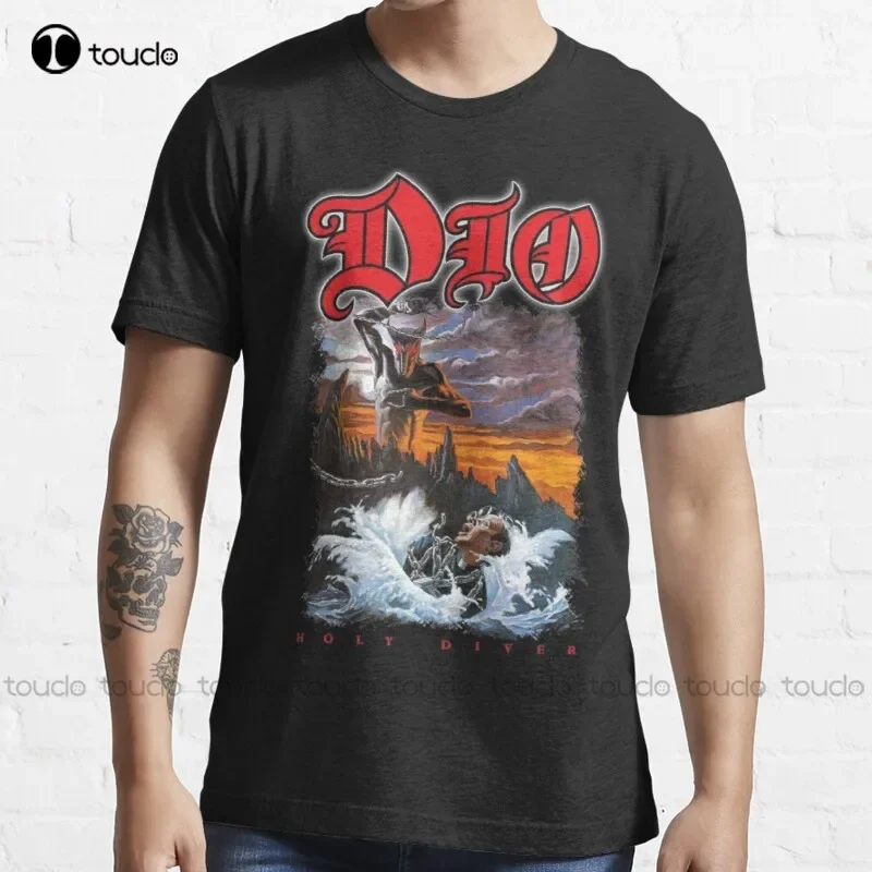New Dio Band Stand Up And Shout T-Shirt Cotton Tee Shirt S-5Xl T Shirt white shirts for women sexy Unisex