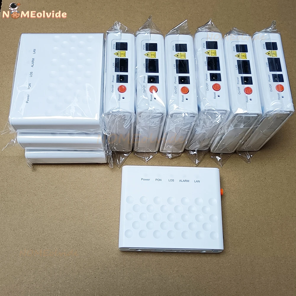 10pcs Original New Shell V6.0 F601 1GE port router FTTH GPON OLT ONU fiber modem English version 6.0 Terminal ONU 1GE Port V6.0