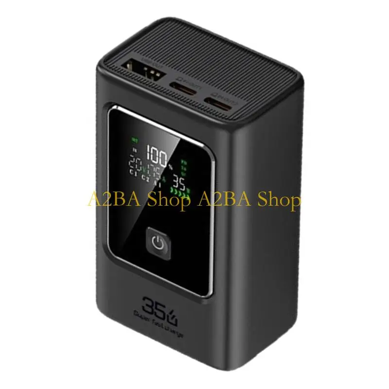 A2BA Battery Storage Housing Case Featuring Led Display and Type C USB Port Battery Not Included Lightweight