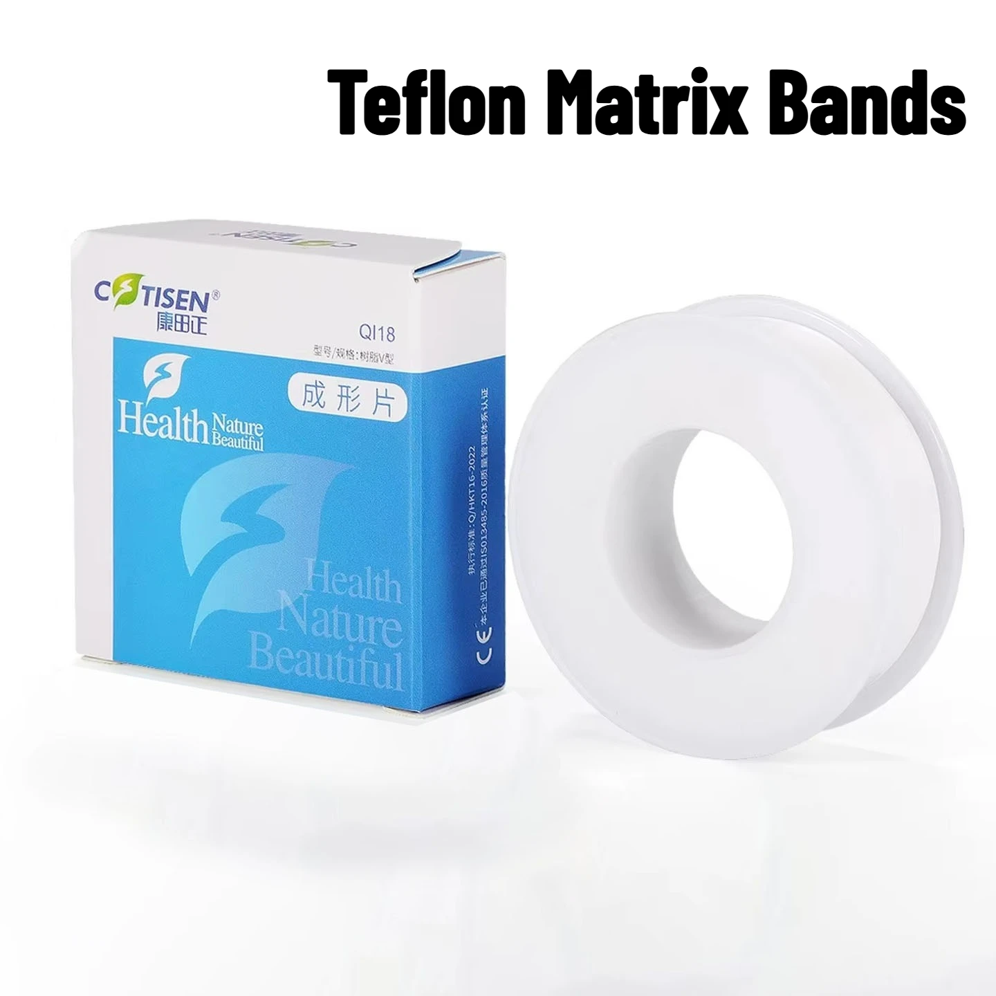 1Box Dental Teflon Film White Matrix Bands Restoration Light Cured Matrices Retainer Strips Dental Treatment Materials