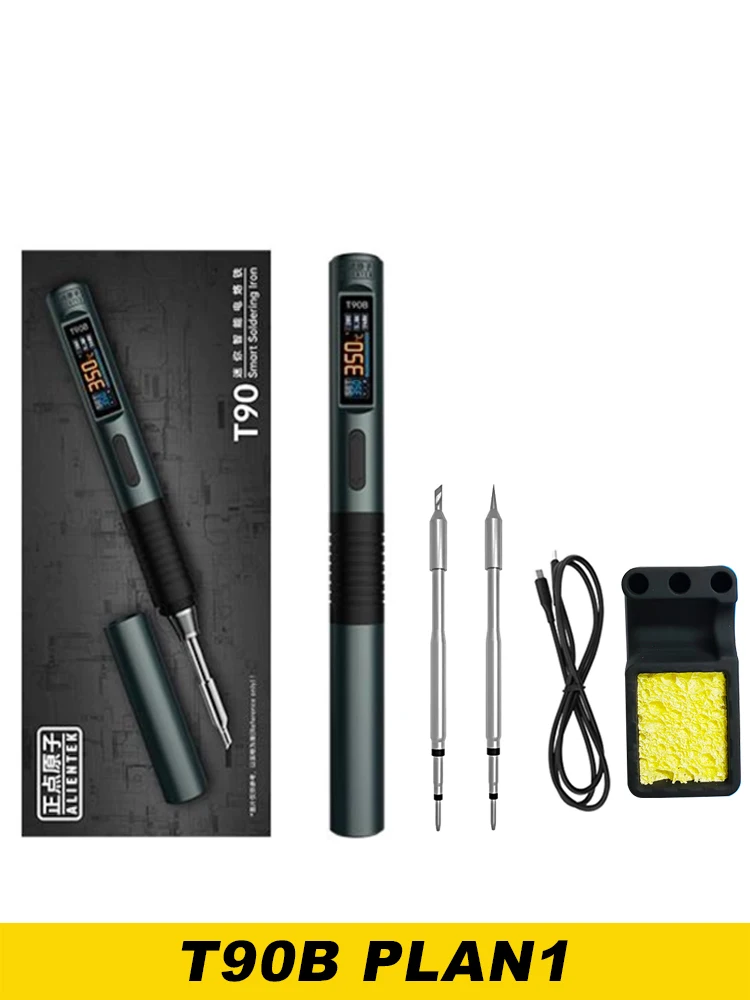 ALIENTEK T90 Smart Lötkolben 140 W Tragbare Digital Display Automatische Schlaf PCB Präzision Lötkolben Reparatur Tool Kit
