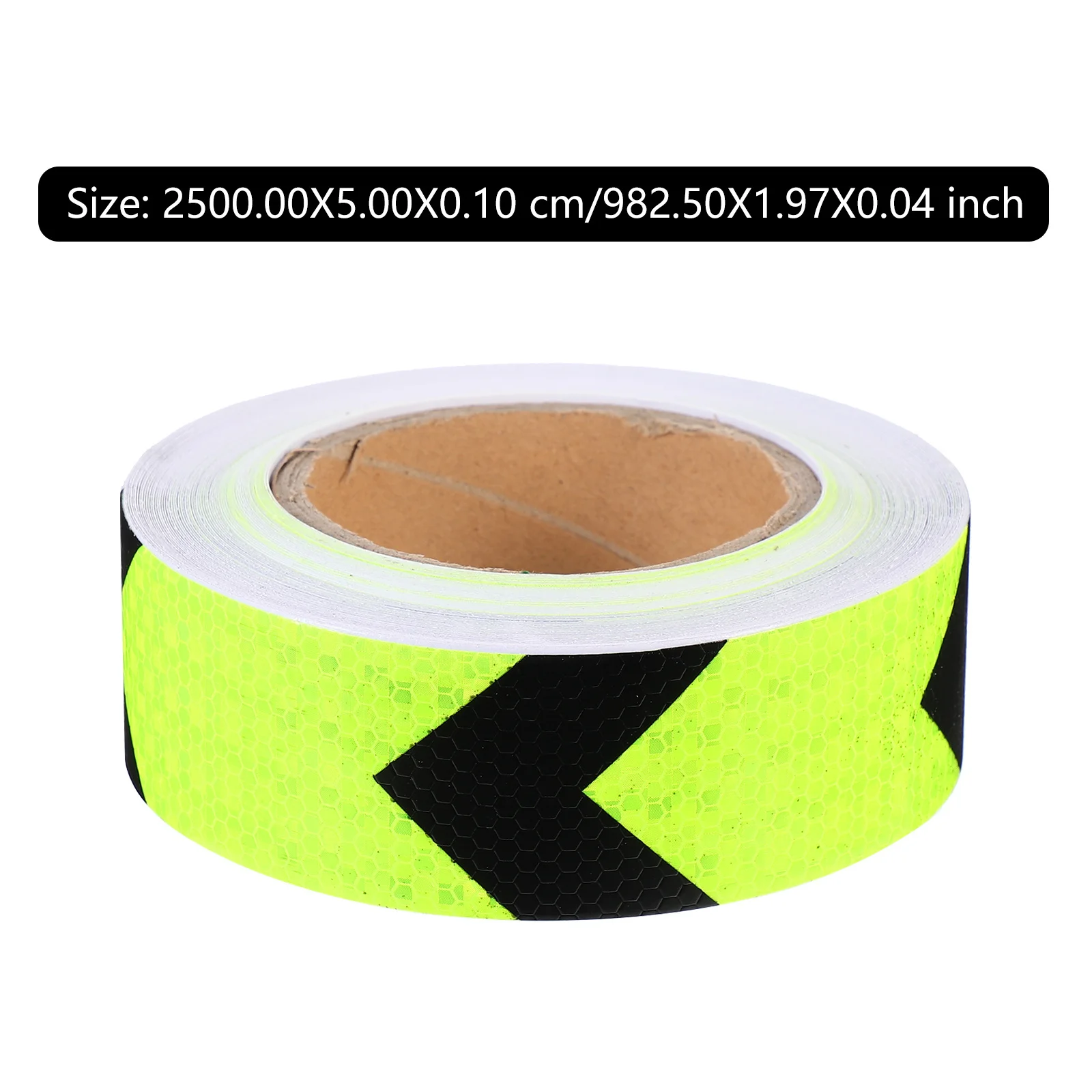 1 Roll Reflective Warning Tape Waterproof Fluorescent Luminous Safety Indicator For Vehicles Road Markings Home Use