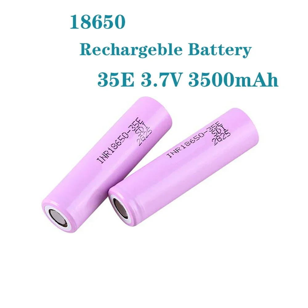 1-10PCS Actual capacity  original power 18650 lithium battery 3500mAh 3.7v 25A high  INR18650 for electrical tools