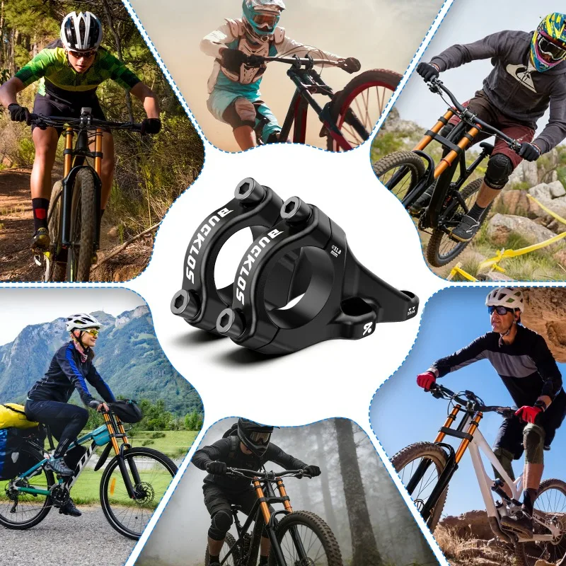BUCKLOS Direct Mount Vorbau für Mountainbikes, 31,8 mm/35 mm Lenkerklemmung, MTB Lenkervorbauten, 2-teilig, leichter geteilter Fahrradvorbau – Detail 2