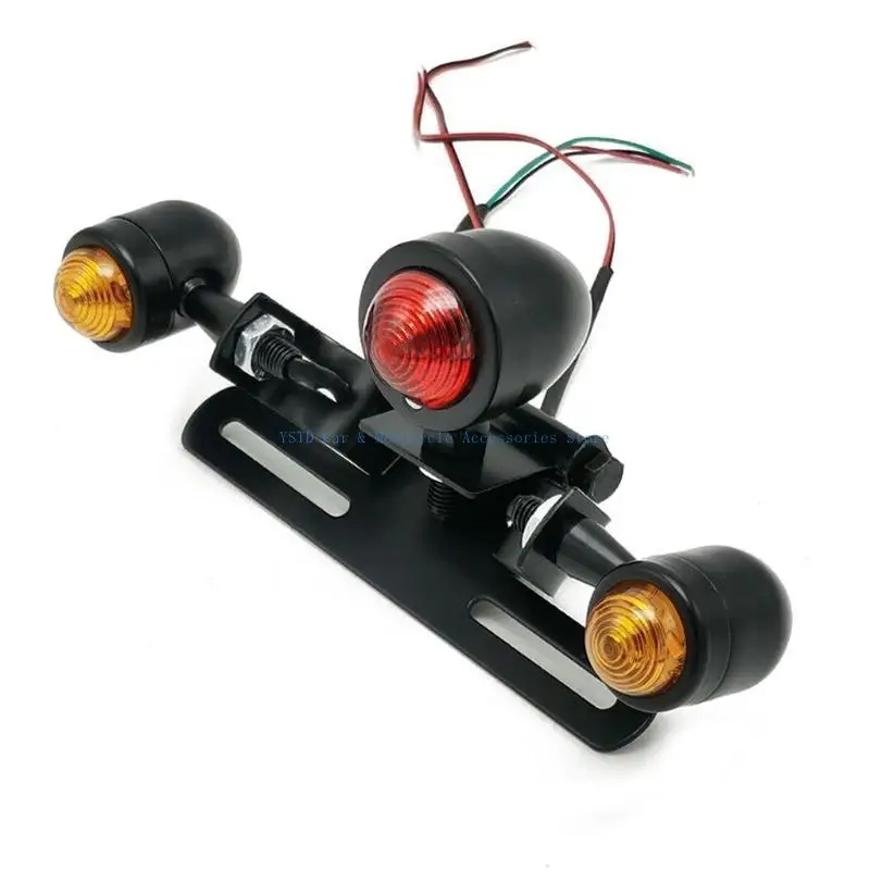 L5BC 1 Piece Motorbike Tail Light Assemblies Accessories Motorcycle Tail Brake Light