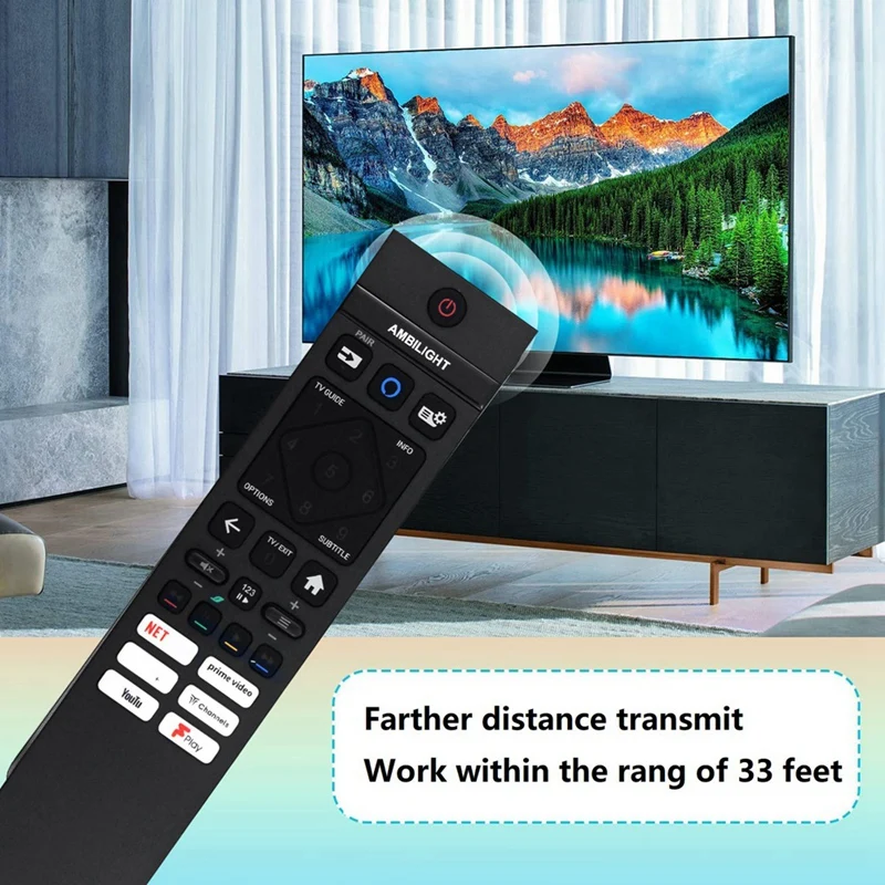 Ganti Remote Control 398GM10BEPHNU000CR untuk Remote Control Philips TV 398GM10BEPHNU000CR Tanpa Suara