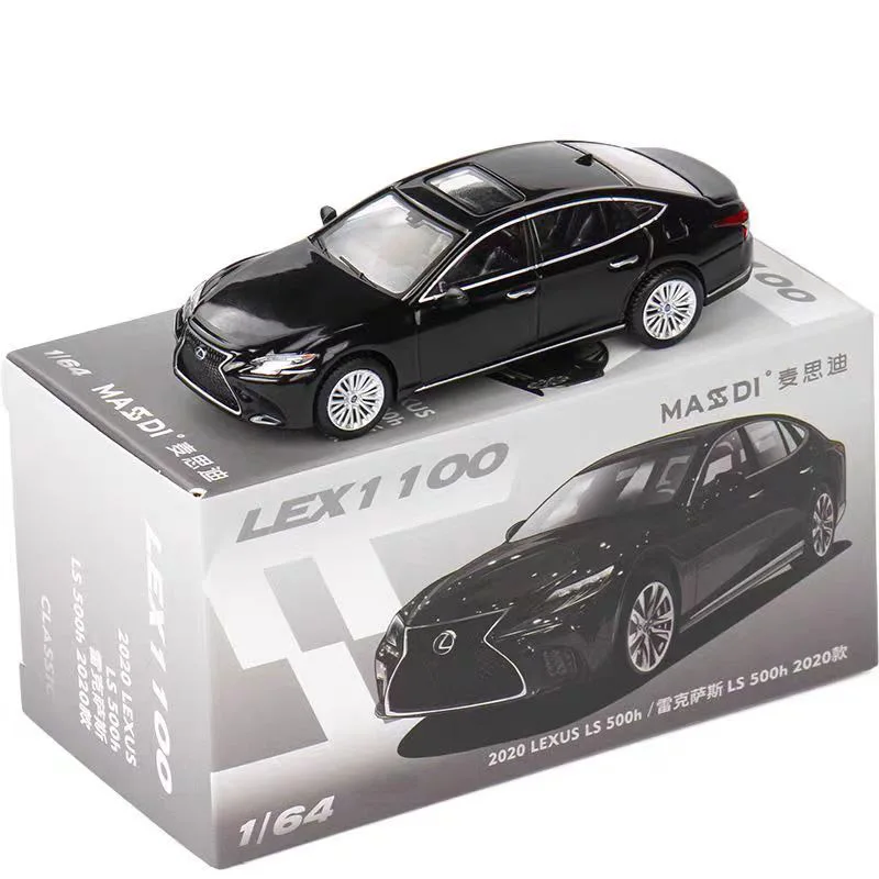 Massdi 1:64 Scale 2020 Lexus LS 500h LEX1100 LEX1103 Simulation Alloy Car Model Static Display Collectible Toy Gift Decoration