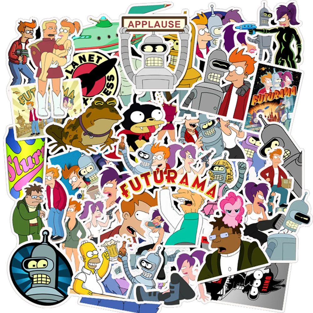 10/30/50pcs Disney Futurama Anime Stickers Aloa Mars Cartoon Cool Kids Decals Toy Phone Skateboard Luggage Fun Graffiti Sticker