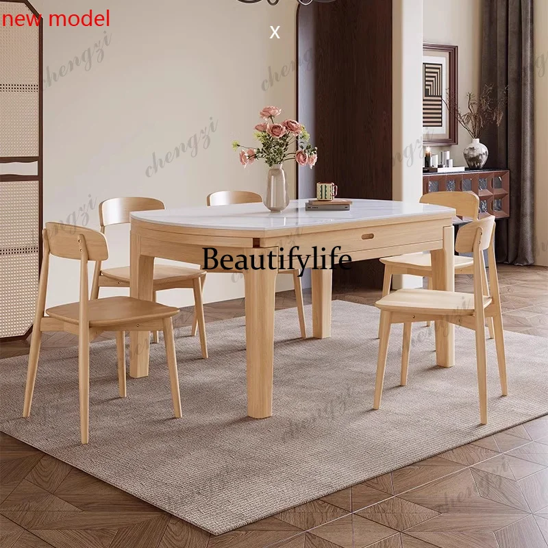 

Solid Wood Modern Dining Tables Minimalist Luxury Rectangle Nordic Dining Tables Vintage Living Muebles De Cocina FurnitureN138