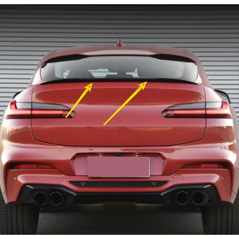 

Для BMW X4 G02 X4M 2018 2019 2020 2021 2022 2023 задний спойлер багажника автомобиля глянцевый черный сплиттер диффузор комплект модификации заднего крыла