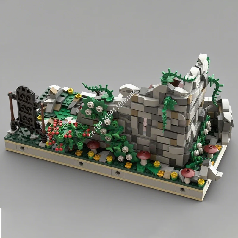 1129 Uds. MOC cazador enano su campamento el castillo ruino modelo Juguetes de bloques de construcción Modular montar DIY niños manualidades regalos de navidad