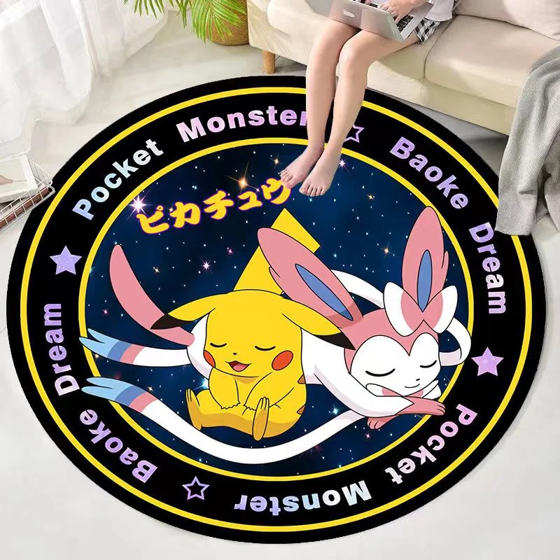 Pokemon Pikachu Charizard cojín Anime antideslizante alfombra de dibujos animados Kawaii alfombra de baño Eevee Sylveon juguetes de regalo de cumpleaños de Navidad