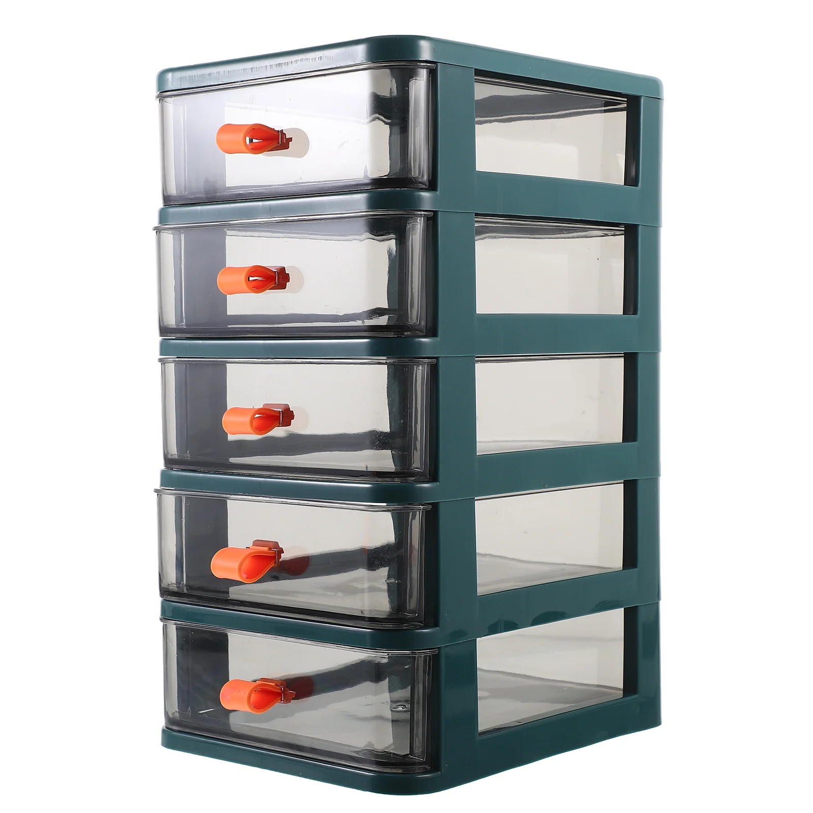 Organizer Transparent Desktop Storage Box White Shelves Stationery Mini Trays Organiser Drawers