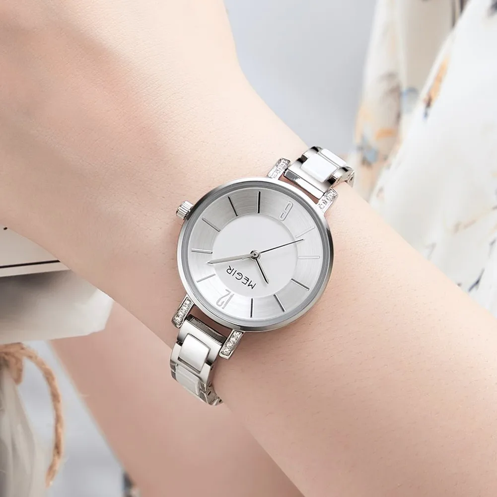 MEGIR Japan Quartz Watch for Women Fashion Brand Casual Wristwatch Clock Waterproof Sport Ladies Dress Wrist Watch Montre Femme