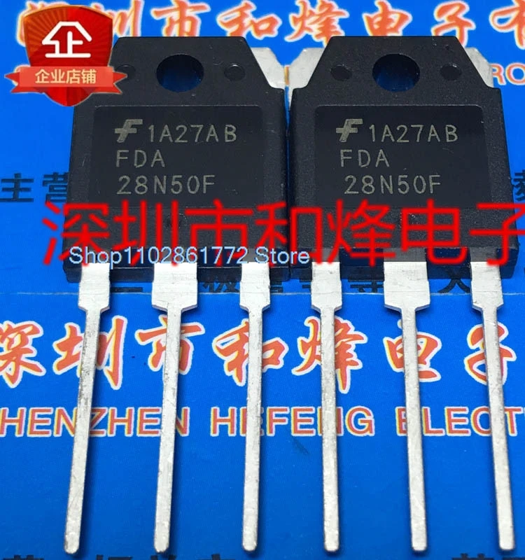 （5PCS/LOT）FDA28N50F  MOS TO-3P 500V 28A