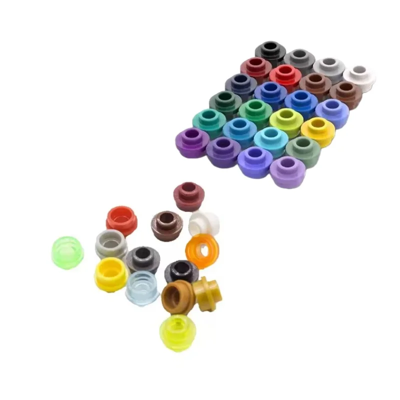 

10PCS Parts Bricks Compatible with 85861 28626 Plate Round 1x1 Building Blocks Set With Open Studs Particle Puzzle Idea DIY Toy