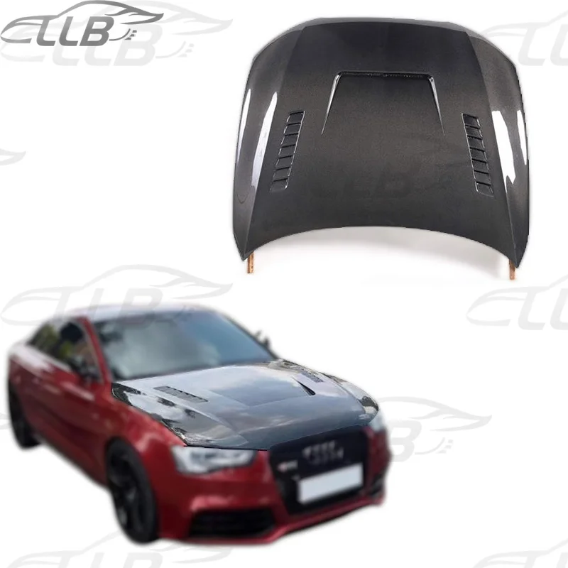 

2012-2016 for Audi A5 S5 RS5 Front Hood Vents Retrofit Carbon Fiber Hood Replacement Engine Hoods