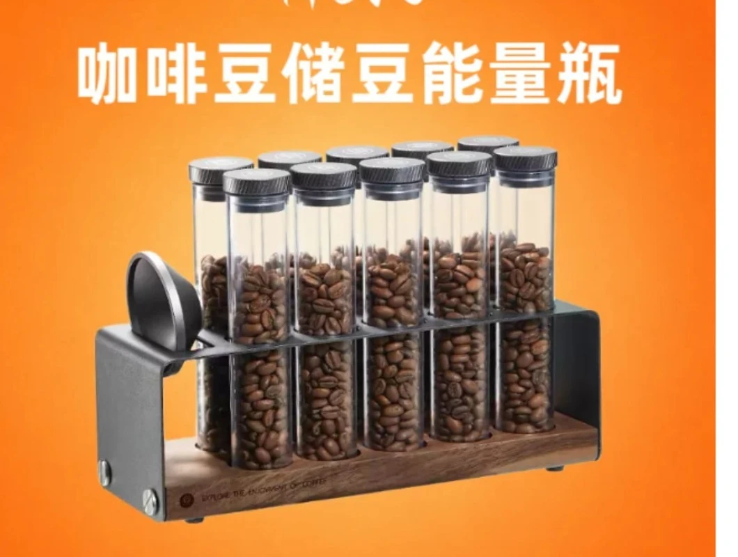 Coffee Bean Storage Container with One Way Valve Proof Airtight Canister Portable Tube