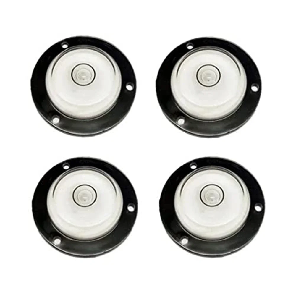 Multi Directional 4PCS Bubble Levels Circular Measuring Tools for Refrigerator Camera and Artwork Hanging with Acrylic Build