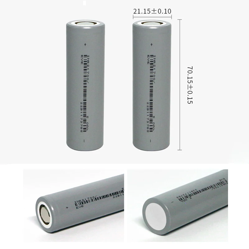 21700 4800mAh Rechargeable Lithium Ion Batteries Cell 3.7V Battery For E-bike Scooter Power Tools Balance Car