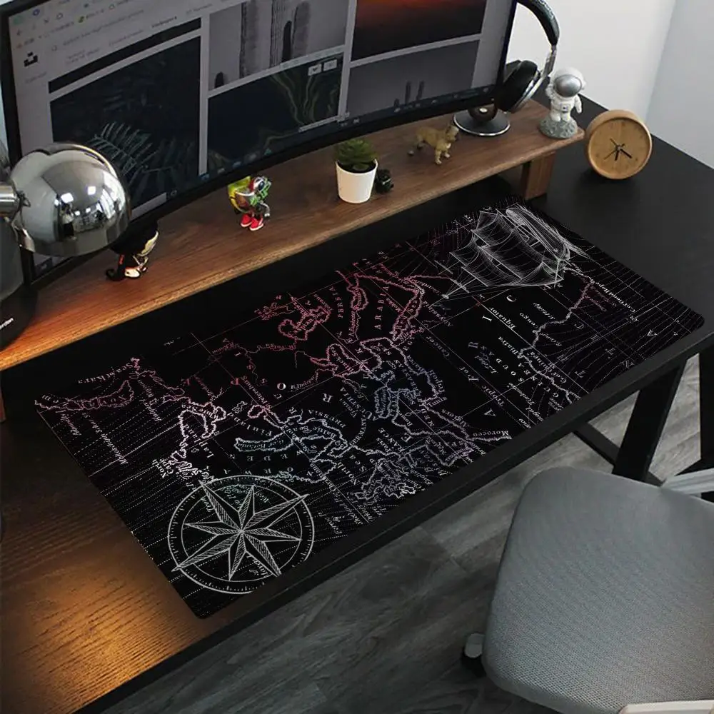 

Большой коврик для мыши, офисный коврик, резиновый противоскользящий коврик для мыши в стиле ретро, настольный коврик, аксессуары для ПК, настольные аксессуары, большой коврик для мыши, O