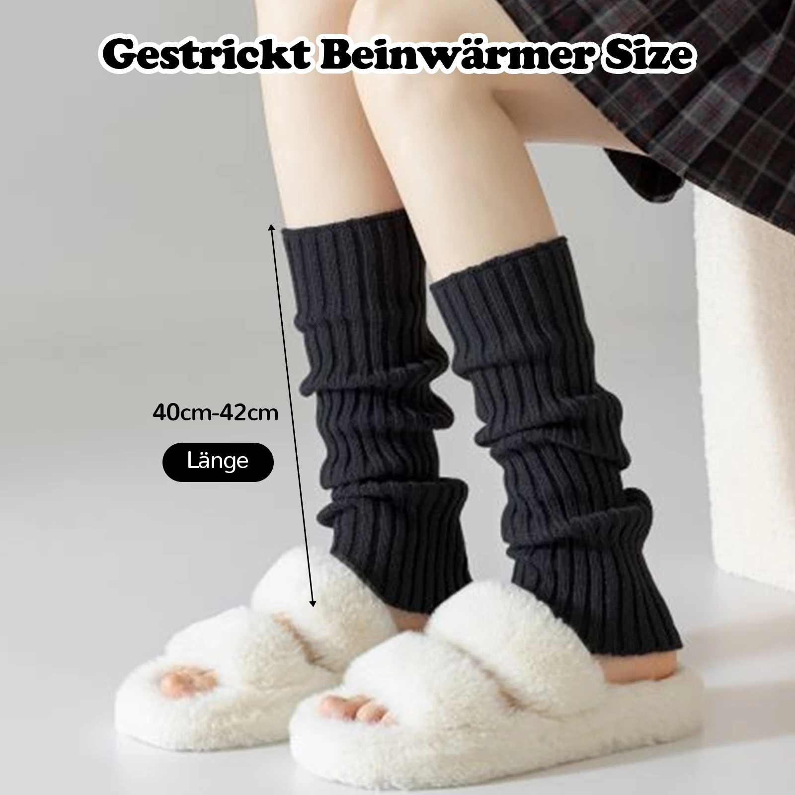 

Black Any Outfit These Versatile Leg Warmers Are Must-have Women Winter Knitted Leg Warmers