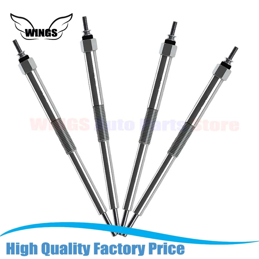 4PCS 19850-30010 19850 30010 Glow Plug For Toyota VIGO Hilux HIACE INNOVA FORTUNER DYNA For LAND CRUISER PRADO 3.0 2.5 2002-2008