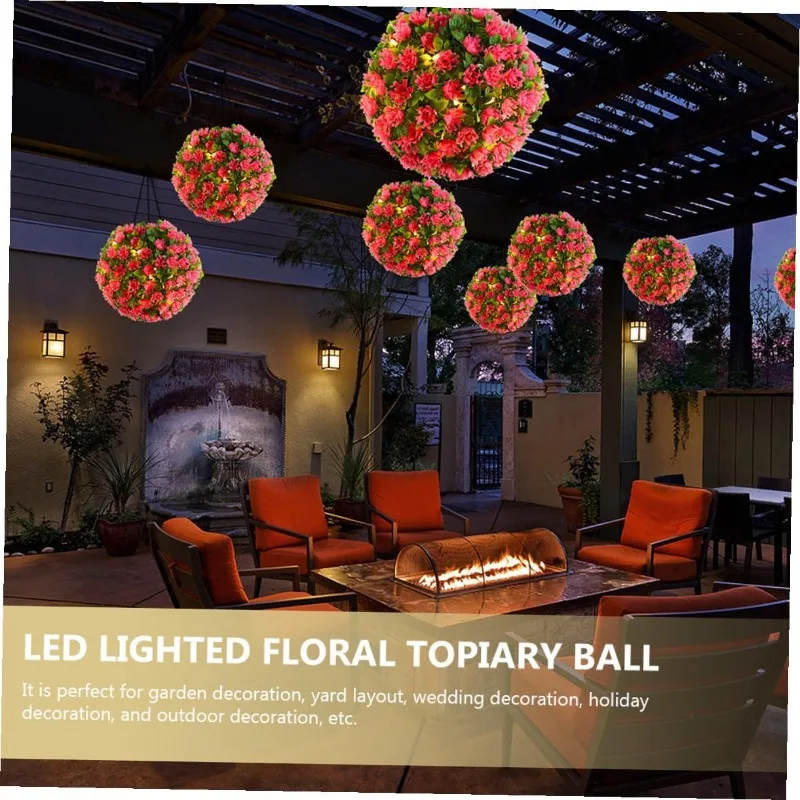 Artificial Flower Balls Grass Ball Green Plant Fake Grass La
