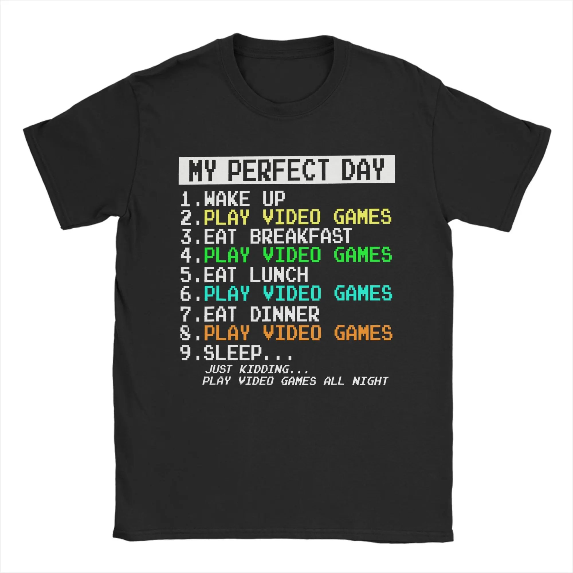 Gaming Apparel Video Game Gamer Gifts Men Boy Funny Humor T Shirt Summer  Funny T-Shirts For Men Short Sleeves Casual Top Tees