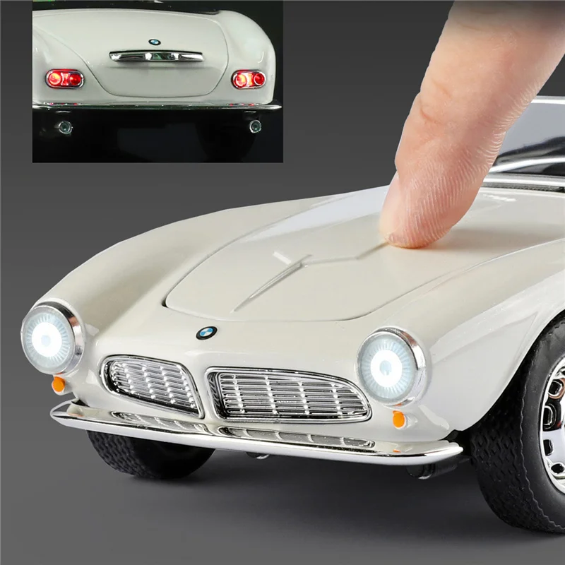 1:24 507 liga conversível modelo de carro esportivo diecasts metal clássico retro carro veículos modelo simulação coleção crianças brinquedos presente