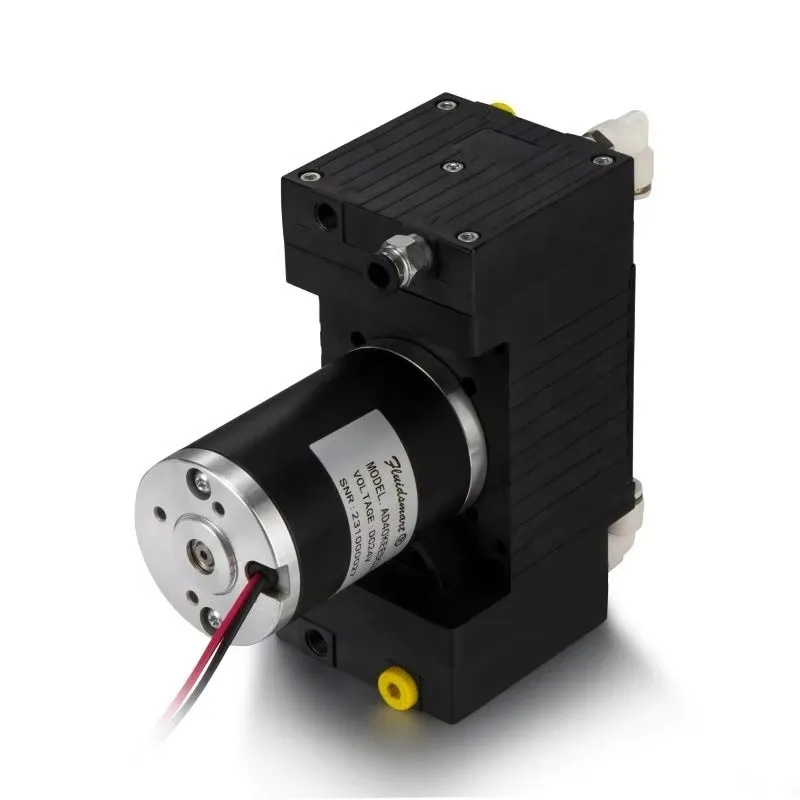 

58LPM High Flow Micro Diaphragm Air Pump 12V 24V DC Oil Free Double Suction Sampling Lab Anti-corrosion Mini Vacuum Pump