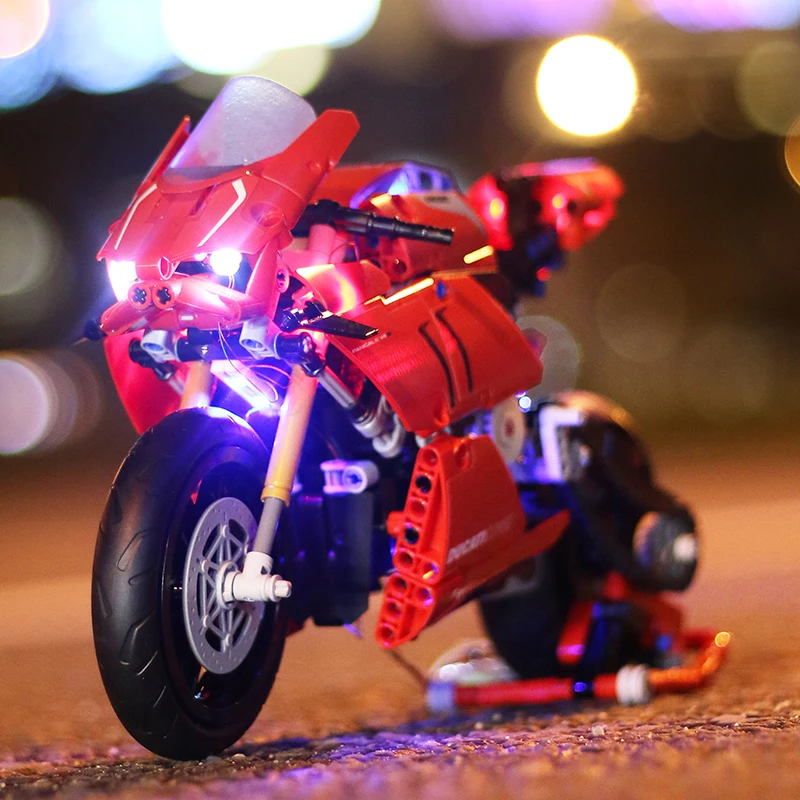 LED Lighting Kit Compatible 42107 10272 Ducati Building Blocks Bricks (Not Include the Model)