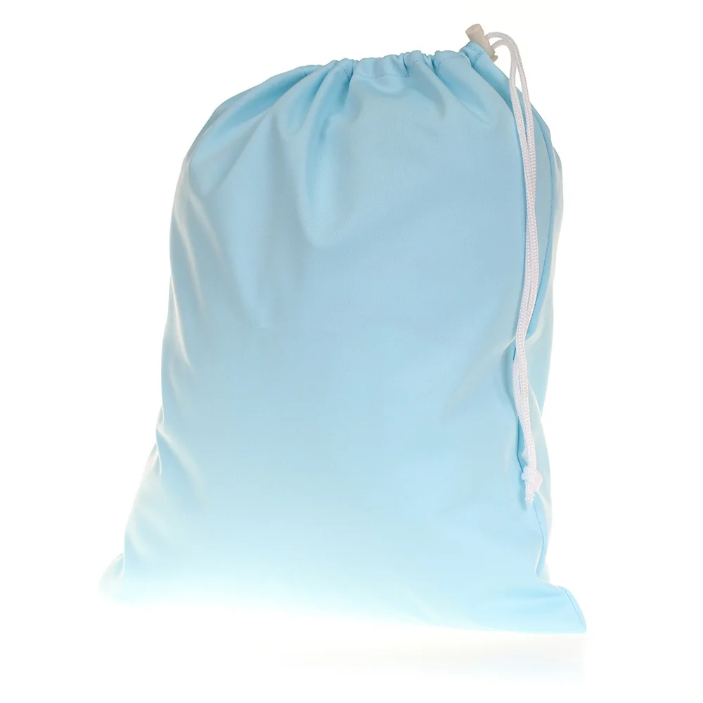 Afbeelding 4: 30*36cm Middelgrote waterdichte luiertas met trekkoord, herbruikbare luiertas, draagbare opbergtas voor strand, zwembad