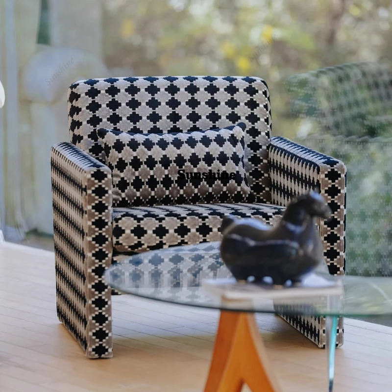 

Medieval leisure chair living room Italian style, single sofa chair