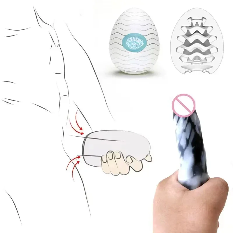 2pcs Mini Masturbator Cup Real Vaginal Egg Particle Stimulation Portable Stimulator Blowjob Sex Toy Massager Penis Trainer