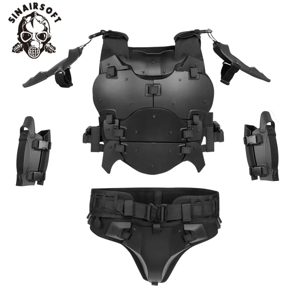 

Tactical Vest Plate Carrier Level IIIA Body Armor for Hunting Paintball Airsoft Adjustable MOLLE System Chest Protection Vest