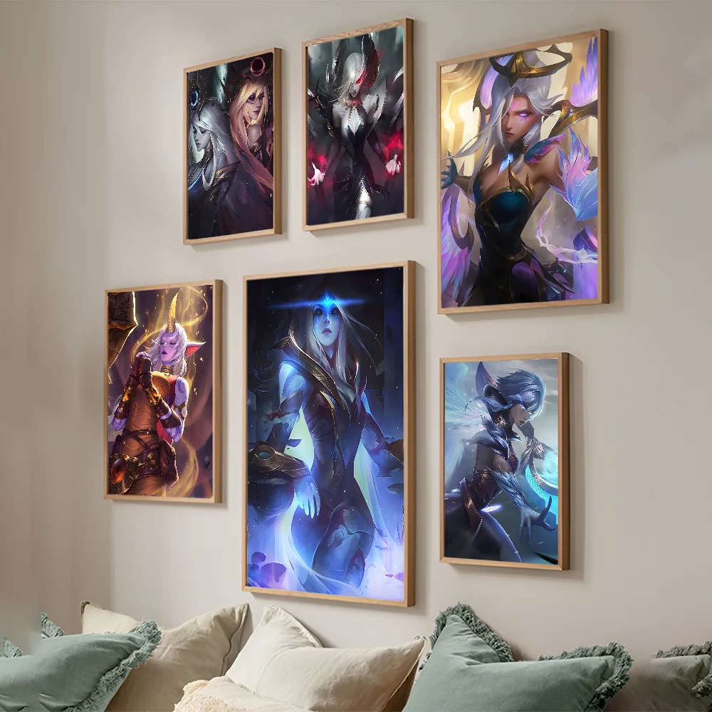 Classics Games League Of Legends Classic Anime Poster Fancy Wall Sticker For Living Room Bar Decoration Decor Art Wall Stickers