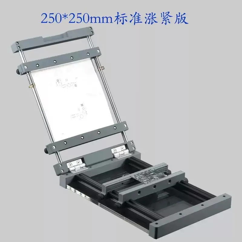 SMT Solder Paste Screen Printing Machine - Manual Desktop PCB Stencil Printer for Precision PCB Prototyping 250x250mm
