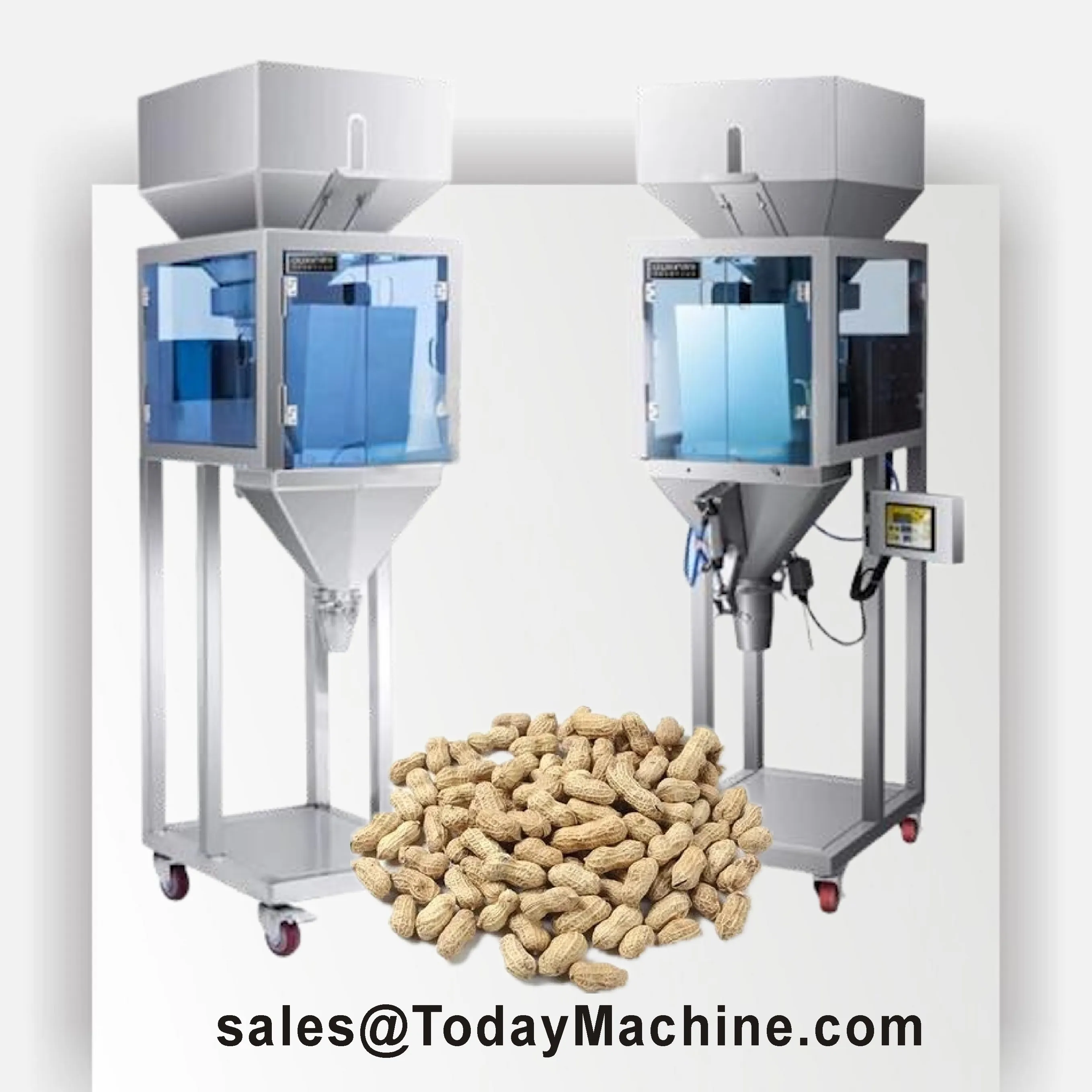Linear Weigher Weighing Machine for Coffee Powder/coffee Bean/tea Pouch Filling 4 Head Linear Weigher Mini