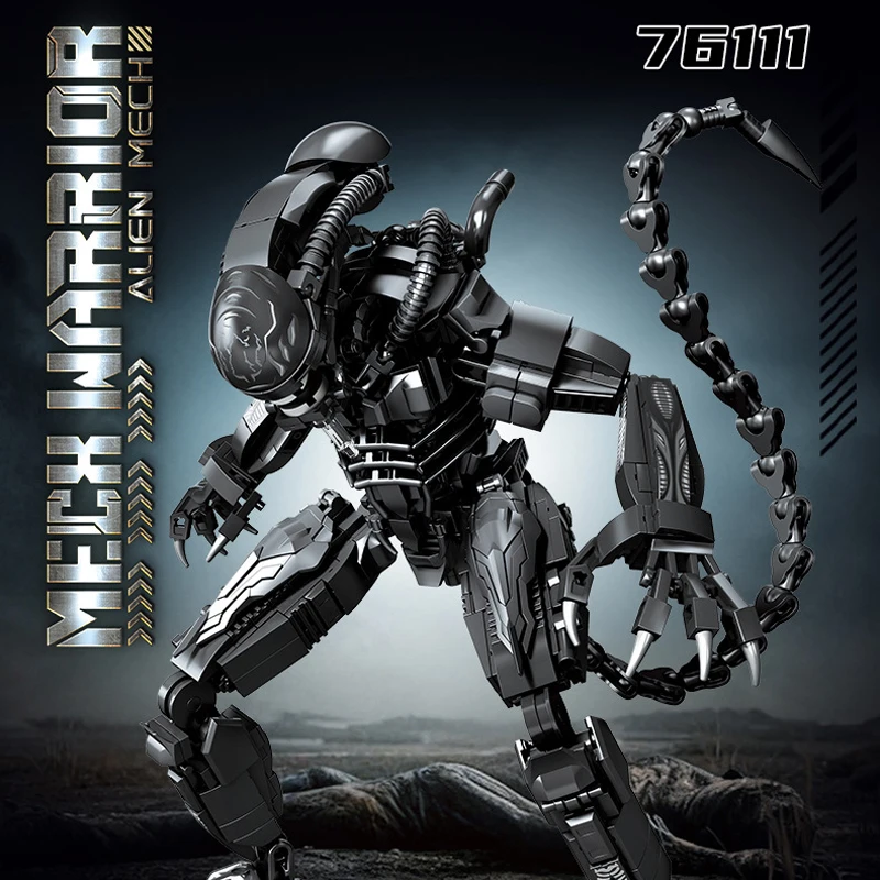 

Новый 76111 1011 шт. MOC творческий инопланетянин строительные блоки модель робот кирпичи сборка DIY игрушки для мальчиков подарок на день рождения