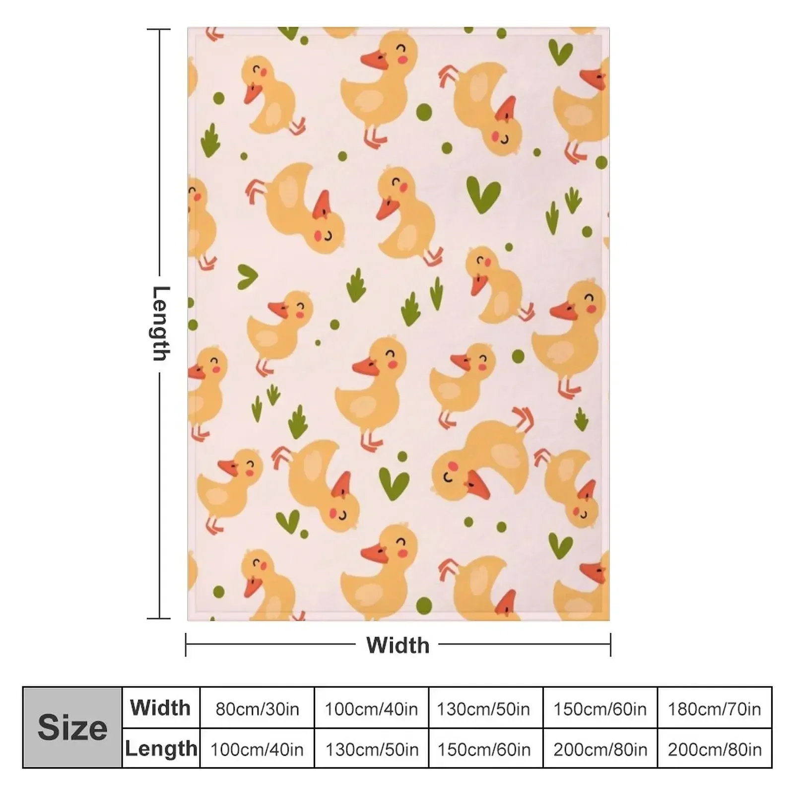 Ducklings Pattern Throw Blanket Large Summer Beddings Stuffeds warm winter Blankets