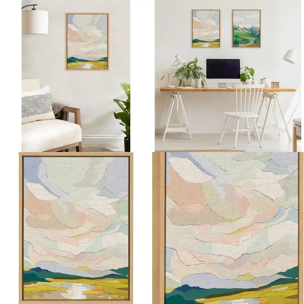 

Autumn Sky Canvas Art by Nikita Jariwala, 18x24, Natural-Toned, Soft Landscape for Home Decor