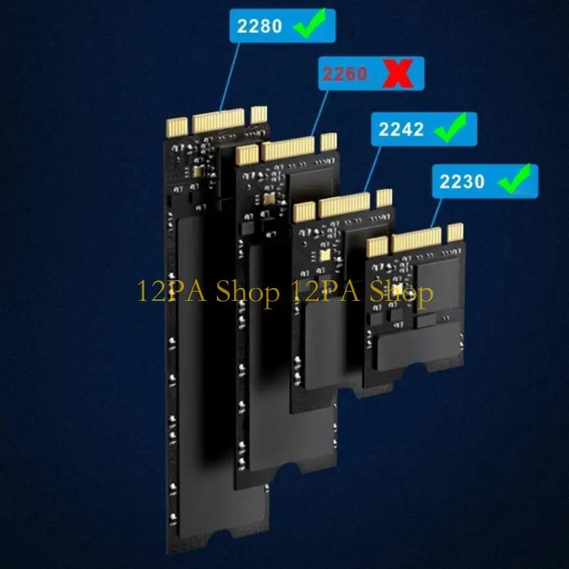 12PA Photeprint Encryption SSD العلبة NVME SSD دعم USB3.2 10 جيجابت في الثانية