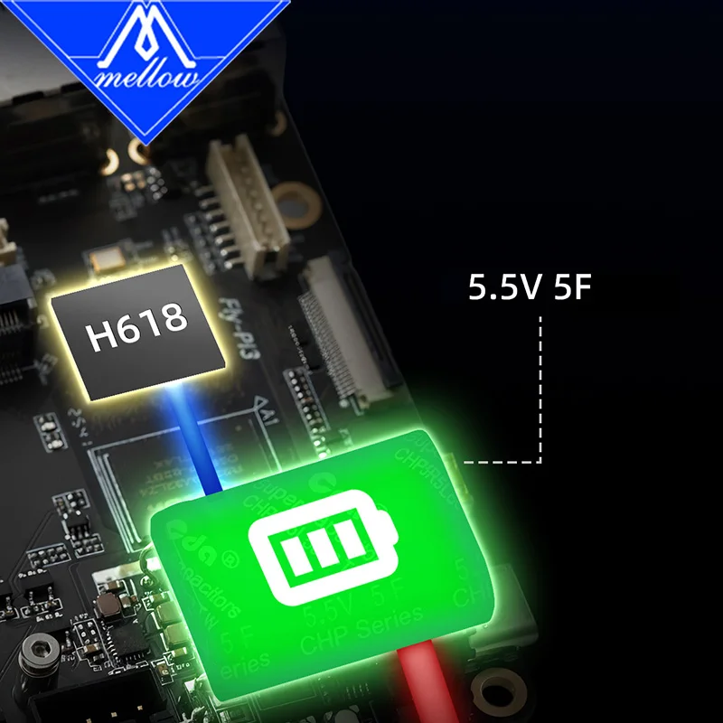 Płytka Mellow Fly Pi V3 z systemem Fly OS do samodzielnego montażu drukarki 3D Klipper, akcesoria, wznowia drukowanie po awarii zasilania, Voron Vzbot Hevort — zdjęcie produktu 4