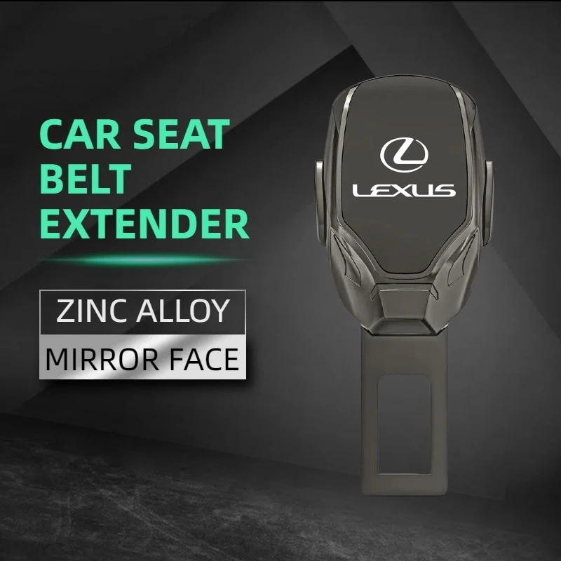 

Laser Logo Car Seatbelt Buckle Extender Plug Accessories For Lexus F SPORT ES RX NX LS UX LM LX GX LC RZ IS CT GS RC HS SC TX LB