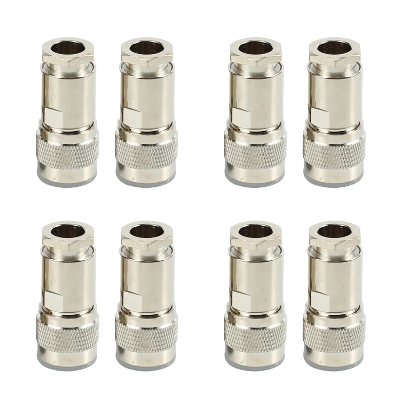 

8 Pcs N Type Male Clamp RG8 LMR400 RG165 RG213 7D-FB RF Coaxial Connector