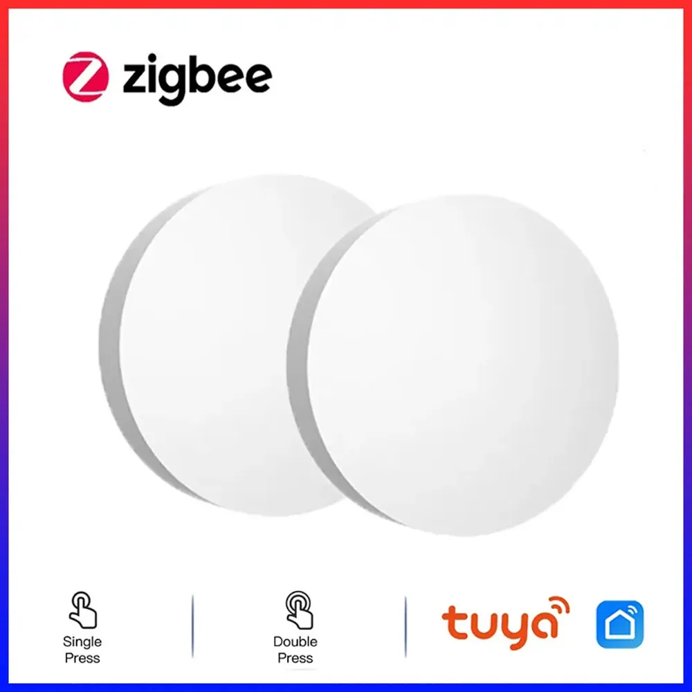 Tuya ZigBee Smart Button Scene Switch telecomando Wireless Smart Home collegamento Multi-scena prodotti intelligenti alimentati a batteria