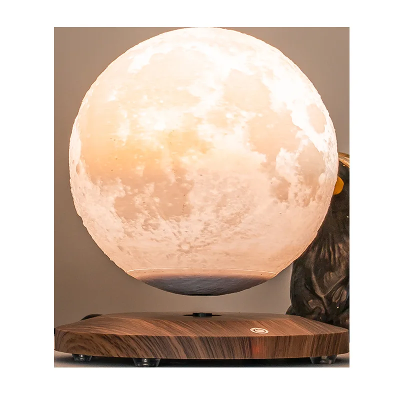 

Maglev automatic lifting moon globe night light bedroom bedside table lamp gift advanced atmosphere